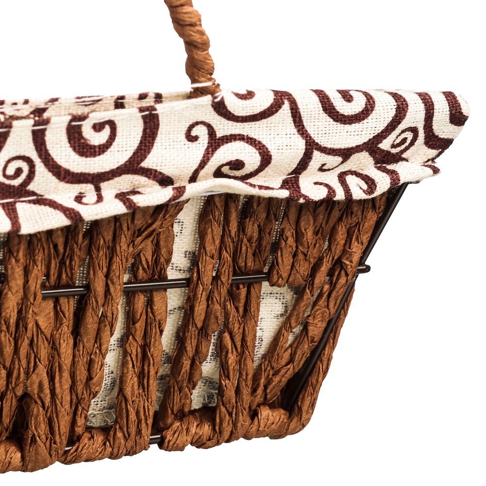 Корзинка плетеная тм VETTA Амелия, 22х22х8см, 2 дизайна, арт.№ 416-217