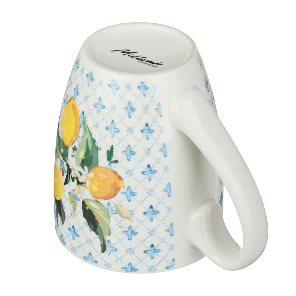 Кружка тм MILLIMI Лимоны, 400мл, фарфор, 3 дизайна, арт.№ 806-358