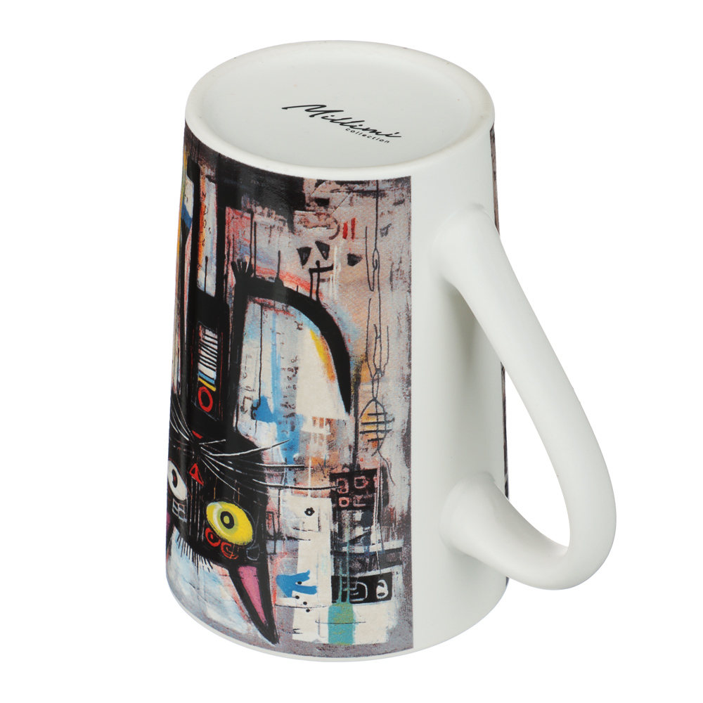 Кружка тм MILLIMI Кошачий глаз, 380мл, фарфор, 4 дизайна, арт.№ 806-359