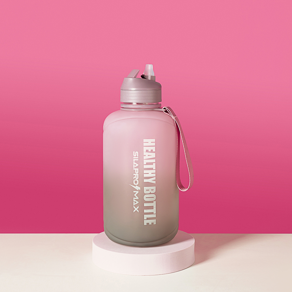 SILAPRO MAX Бутылка спортивная с замком, ULTIMATE GREY-ELDERBERRY, 2л, PETG, арт.№ 088-048