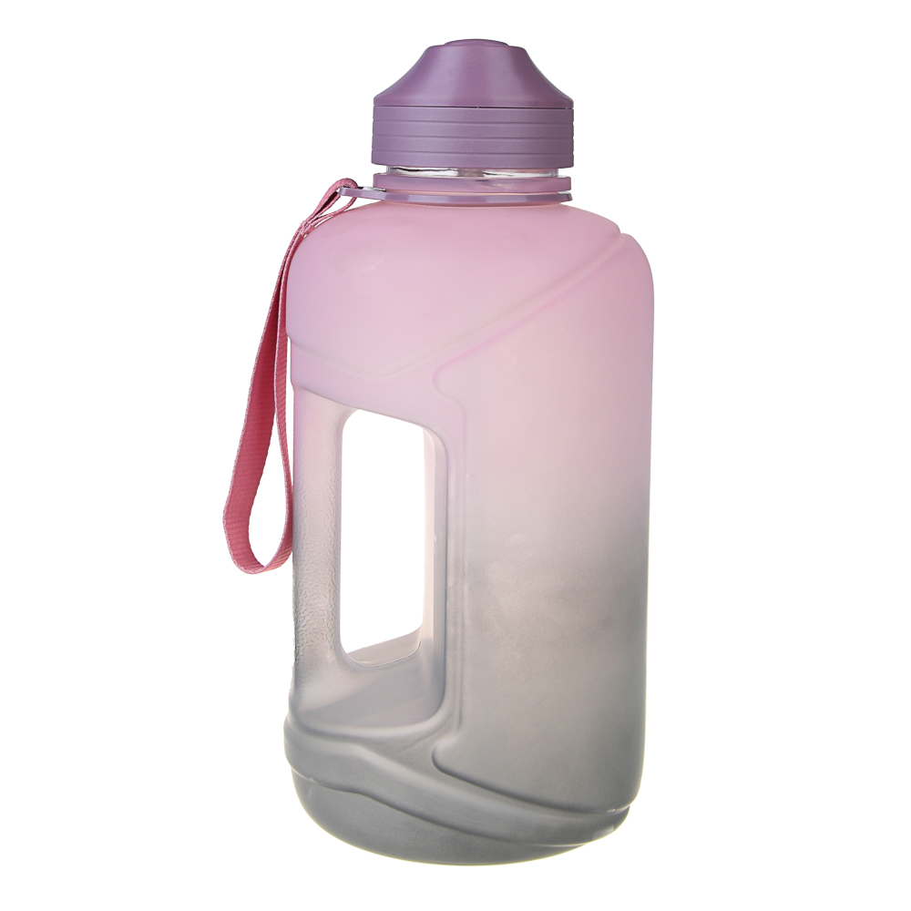 SILAPRO MAX Бутылка спортивная с замком, ULTIMATE GREY-ELDERBERRY, 2л, PETG, арт.№ 088-048