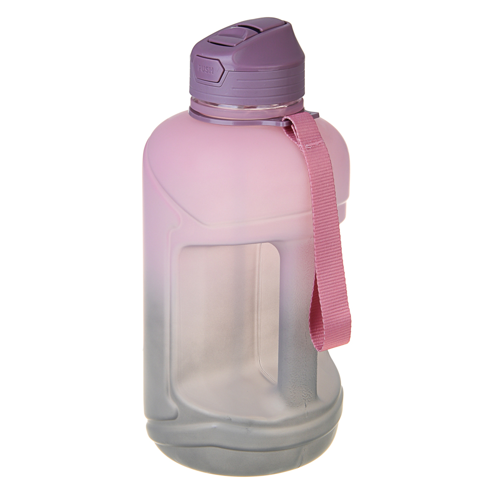 SILAPRO MAX Бутылка спортивная с замком, ULTIMATE GREY-ELDERBERRY, 2л, PETG, арт.№ 088-048