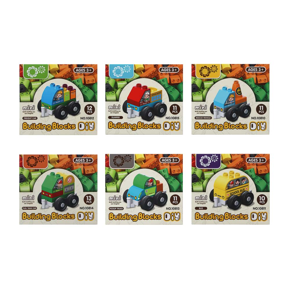 Конструктор развивающий "Транспорт", ABS, арт.№ 891-343