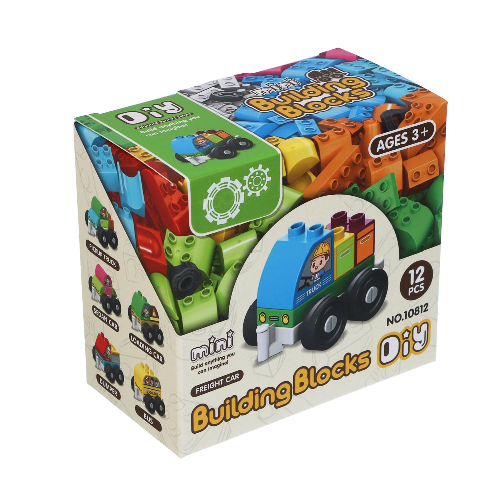 Конструктор развивающий "Транспорт", ABS, арт.№ 891-343