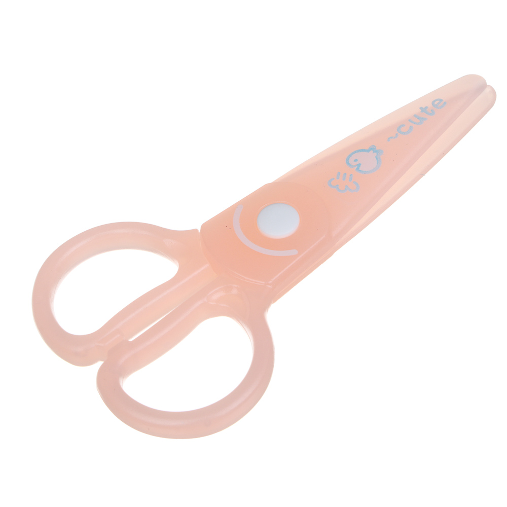 Ножницы, 125 мм, с безопасными пластиковыми лезвиями, пастель 3 цвета, шоу-бокс, арт.№ 607-080