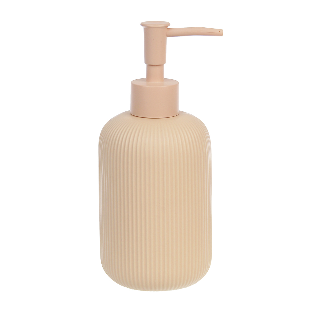 Диспенсер для жидкого мыла тм VETTA Монтана, 300мл, доломит, бежевый, 7,5х7,5х17,5см, арт.№ 463-595