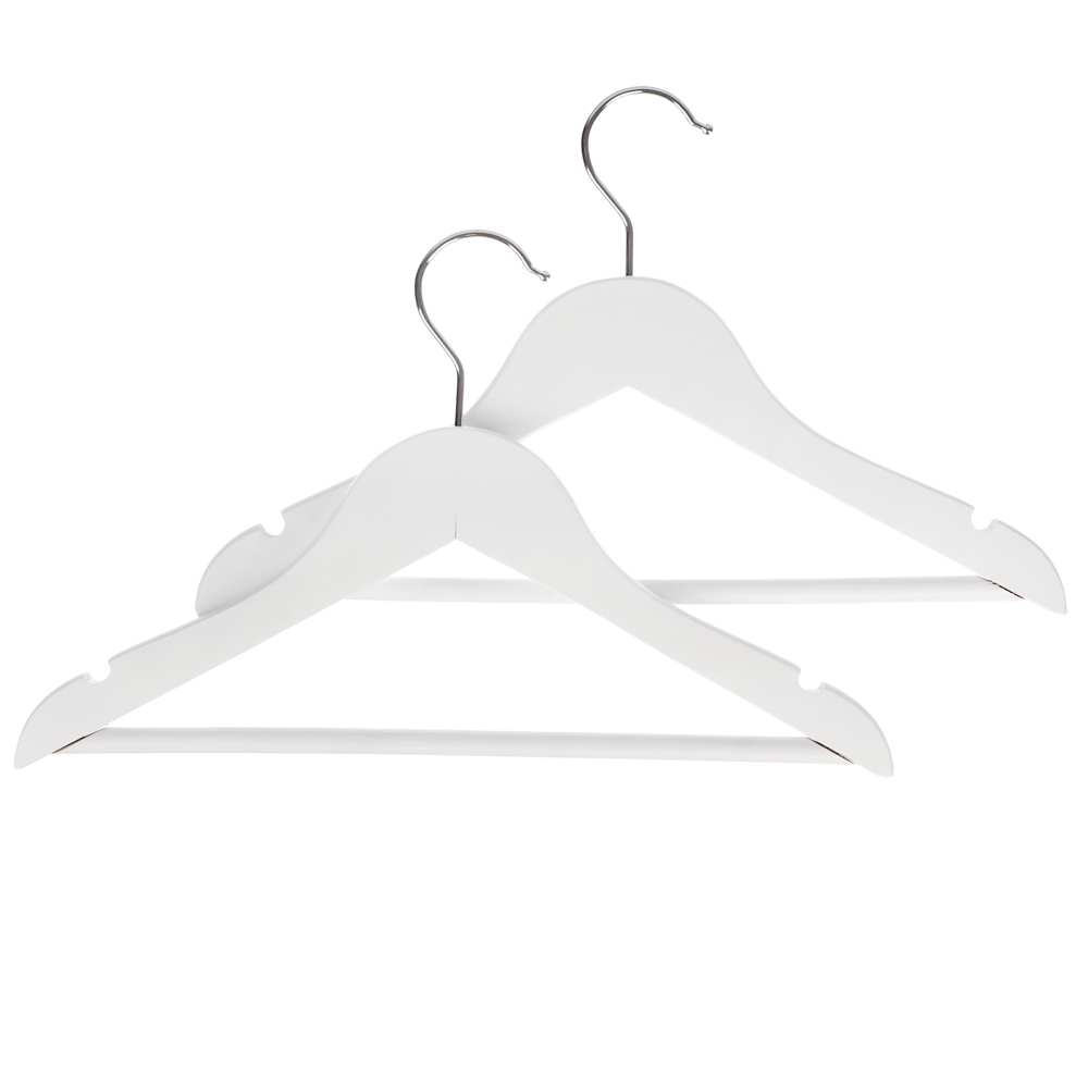 VETTA Набор вешалок детских деревянных, 2 шт, 32см, 2 цвета, арт.№ 455-059