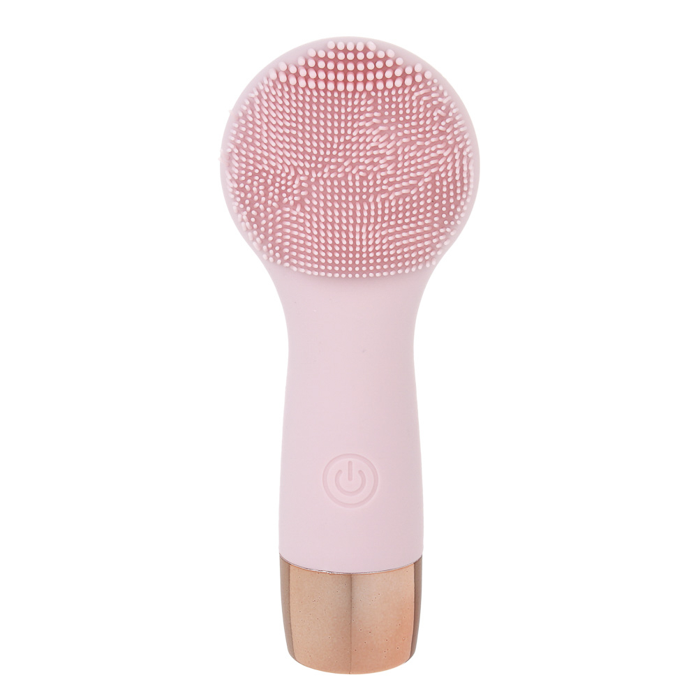 LEBEN Массажер для лица силиконовый, 2xAAA (не в компл.), влагозащита IP6, розовый, арт.№ 192-089