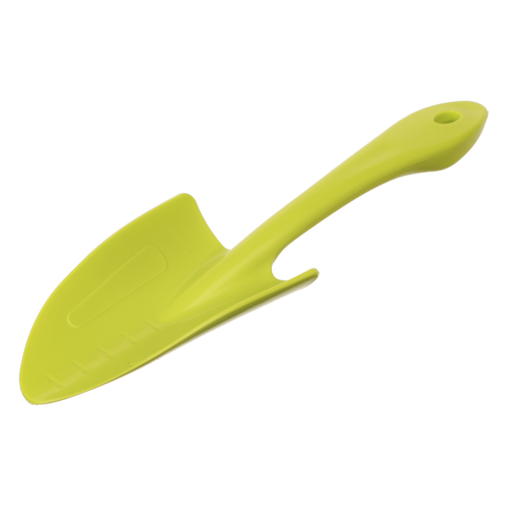 Набор садовых инструментов (лопатка, совок для пересадки, грабельки, вилка для рыхления) салатовый, арт.№ 182-022