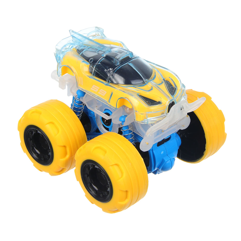 ИГРОЛЕНД Машина "Супертрюк", инерция, свет, вращение, 3хLR44, ABS, TPR, 10х8х9см, 4 дизайна, арт.№ 292-441