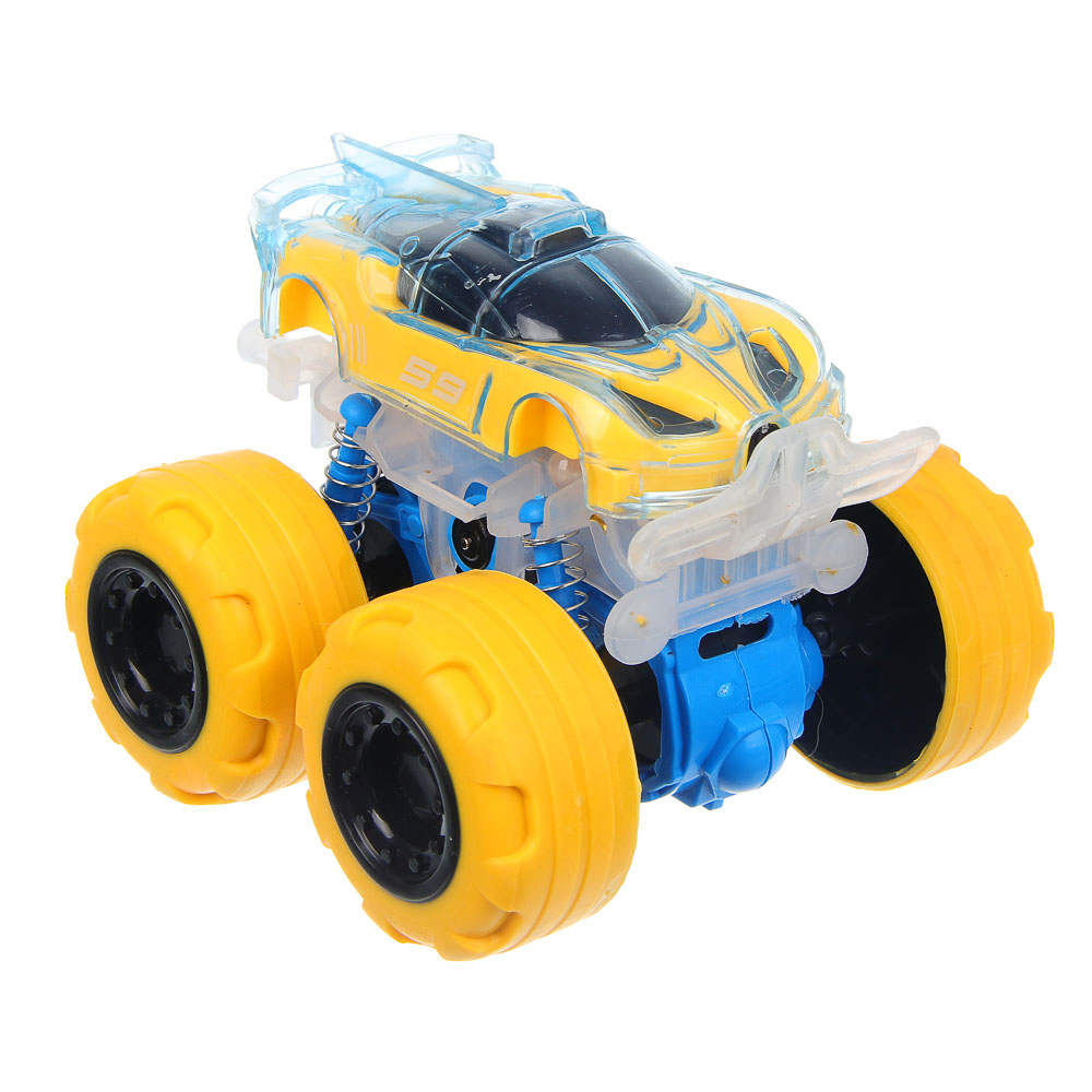 ИГРОЛЕНД Машина "Супертрюк", инерция, свет, вращение, 3хLR44, ABS, TPR, 10х8х9см, 4 дизайна, арт.№ 292-441