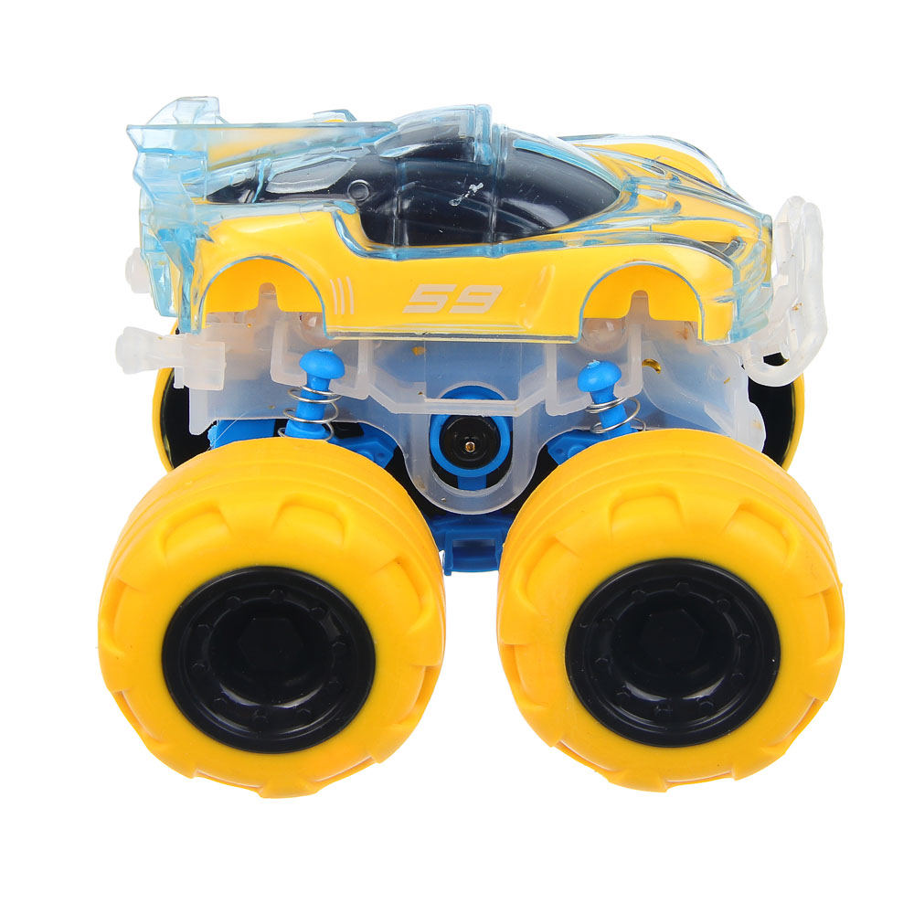 ИГРОЛЕНД Машина "Супертрюк", инерция, свет, вращение, 3хLR44, ABS, TPR, 10х8х9см, 4 дизайна, арт.№ 292-441