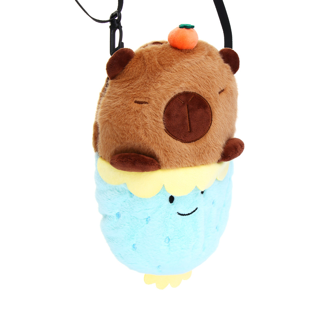 ИГРОЛЕНД Сумка детская мягкая "Капибарочка", 15х24х7 см, полиэстер, металл, 3 цвета, арт.№ 025-042