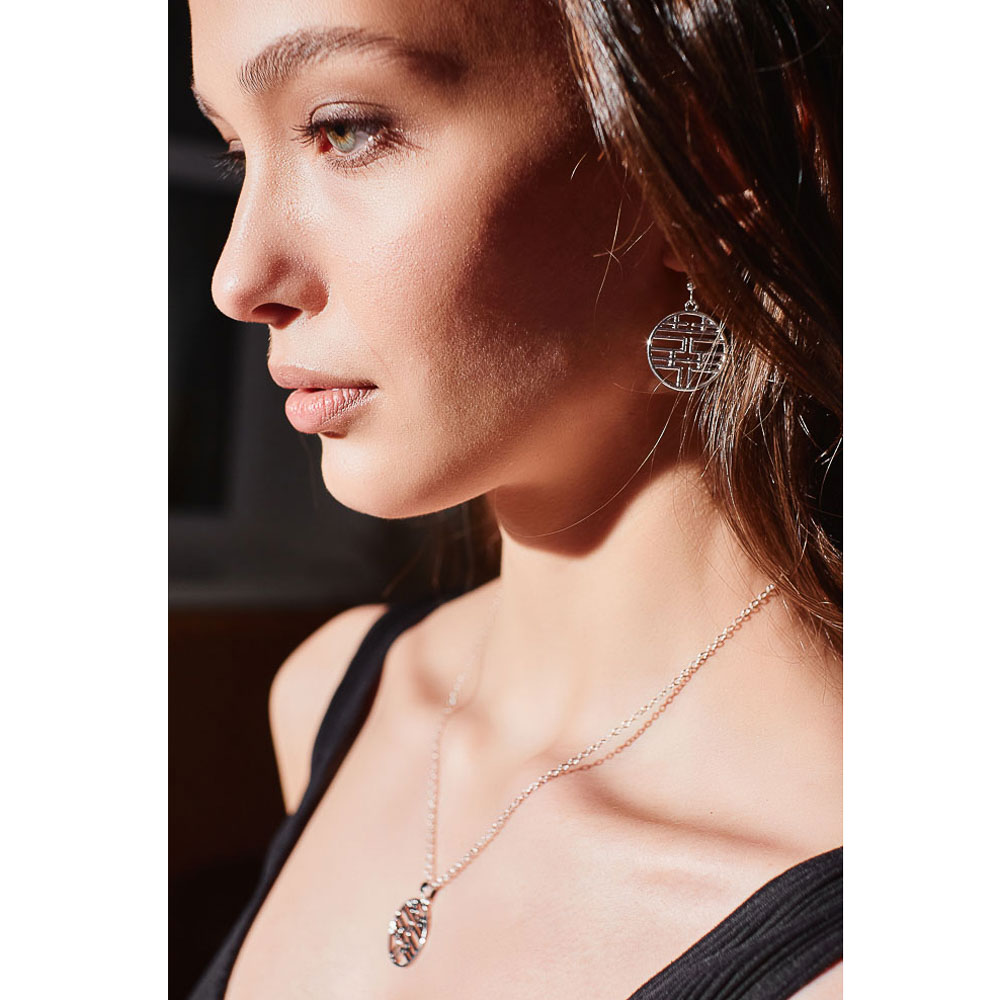 BERIOTTI Набор бижутерии 3 пр.: цепочка с подвеской, серьги, кольцо, биж.сплав, 4 дизайна, арт.№ 316-362