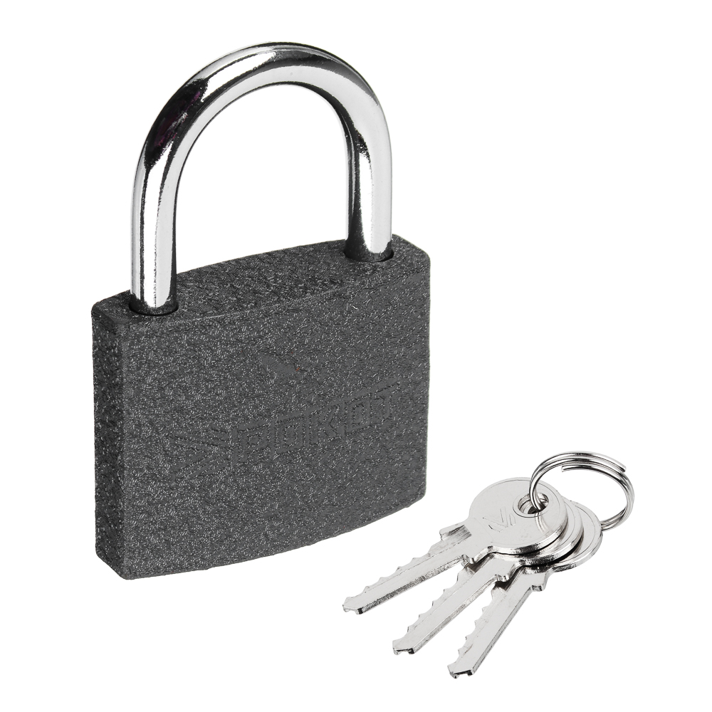 РОКОТ Замок навесной "Серый металл", 50мм, арт.№ 673-014