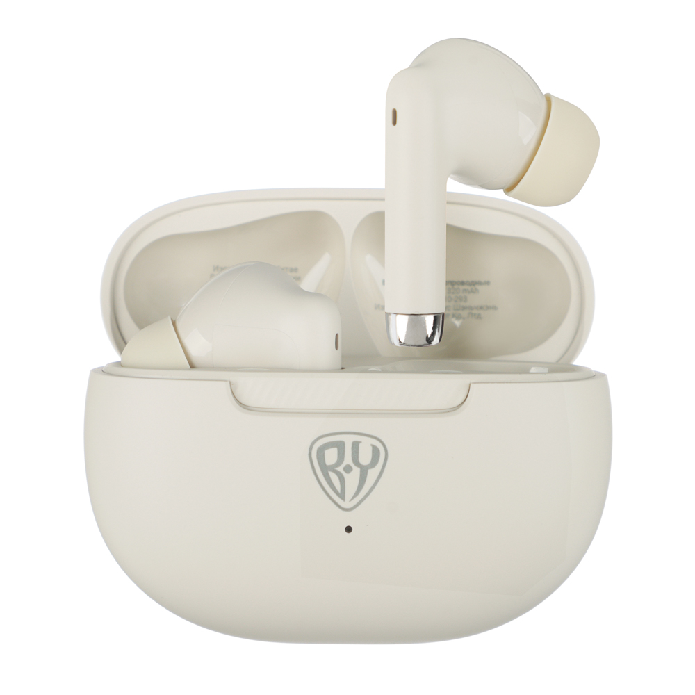 Наушники беспроводные TWS BY Voxta, внутриканальные, 35/320 мАч, BT5.4, бежевый, арт.№ 410-293