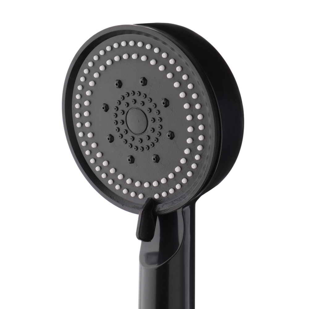 СоюзКран Лейка для душа, 5 режимов, 90мм, черная, арт.№ 582-072