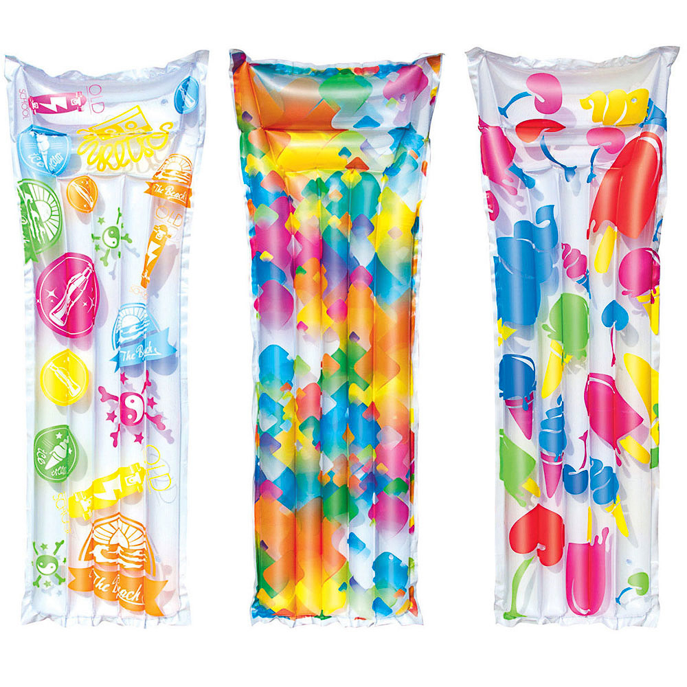 BESTWAY Модный надувной матрас, ПВХ, 183х69см, яркий, 44033, арт.№ 107-184