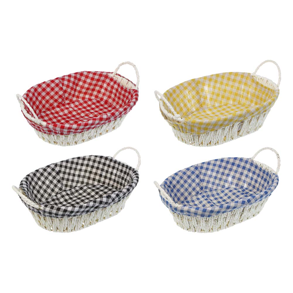 Корзина плетеная, железная проволока, крафт бумага, арт.№ 414-217