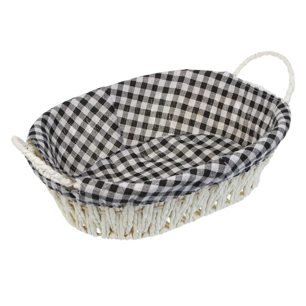 Корзина плетеная, железная проволока, крафт бумага, арт.№ 414-217