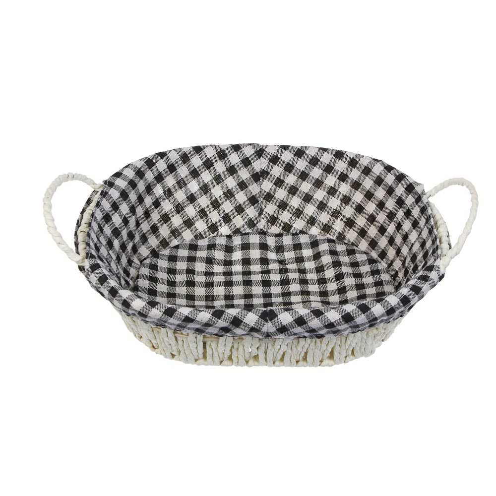 Корзина плетеная, железная проволока, крафт бумага, арт.№ 414-217