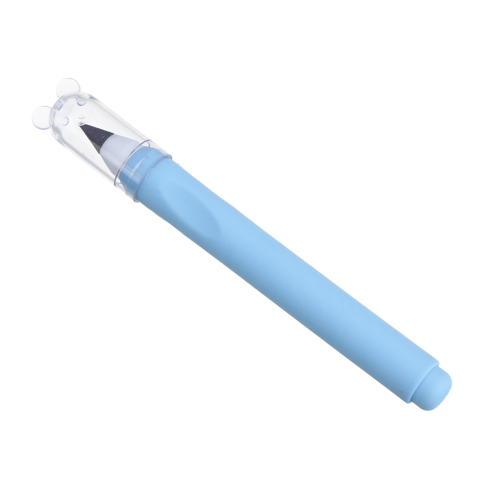 Карандаш чернографитный "вечный", с круглым корпусом - ластиком, TPE, графит, 2 цвета, арт.№ 591-246