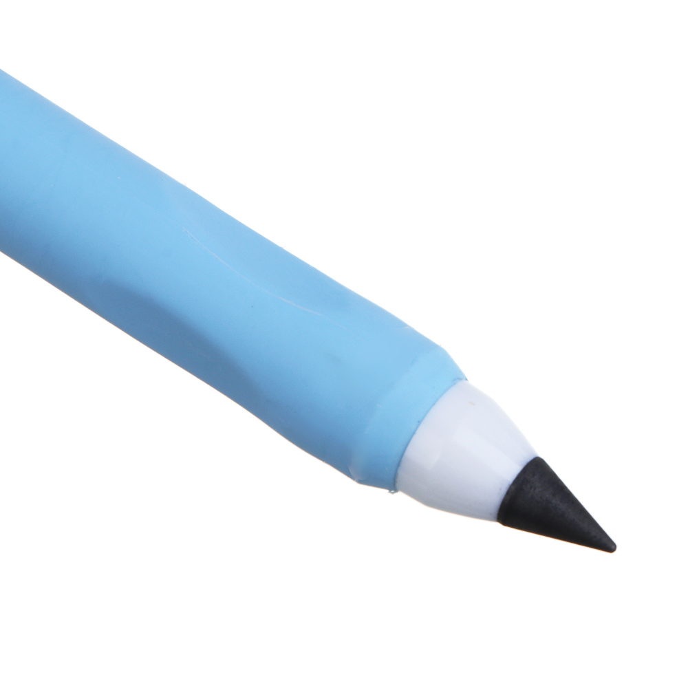 Карандаш чернографитный "вечный", с круглым корпусом - ластиком, TPE, графит, 2 цвета, арт.№ 591-246