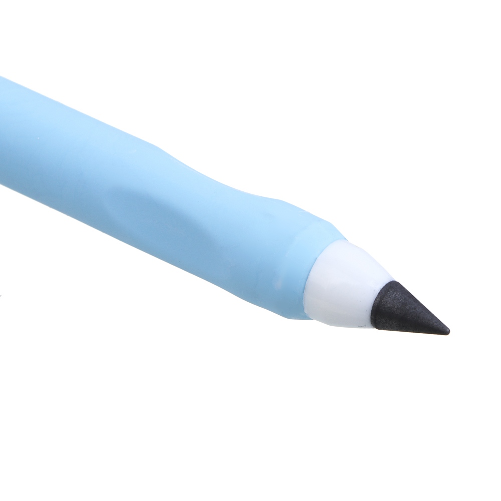 Карандаш чернографитный "вечный", с круглым корпусом - ластиком, TPE, графит, 2 цвета, арт.№ 591-246