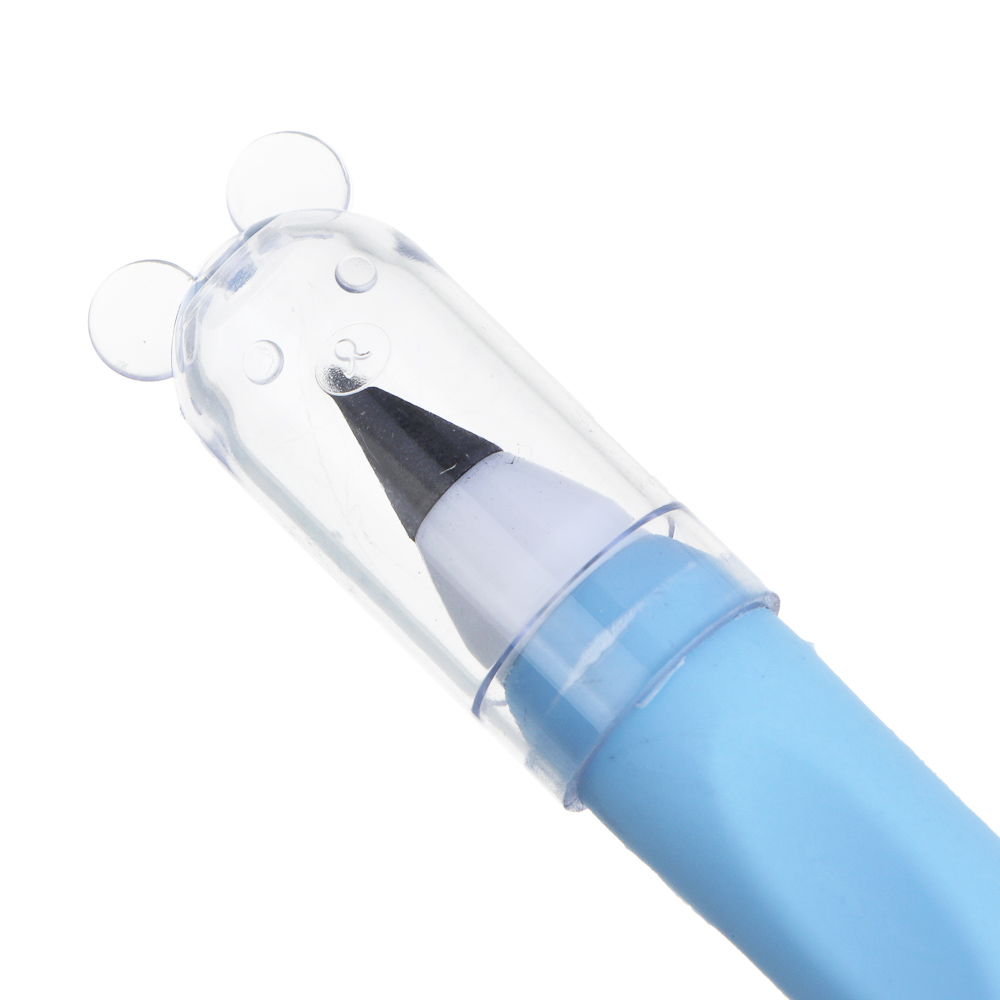 Карандаш чернографитный "вечный", с круглым корпусом - ластиком, TPE, графит, 2 цвета, арт.№ 591-246