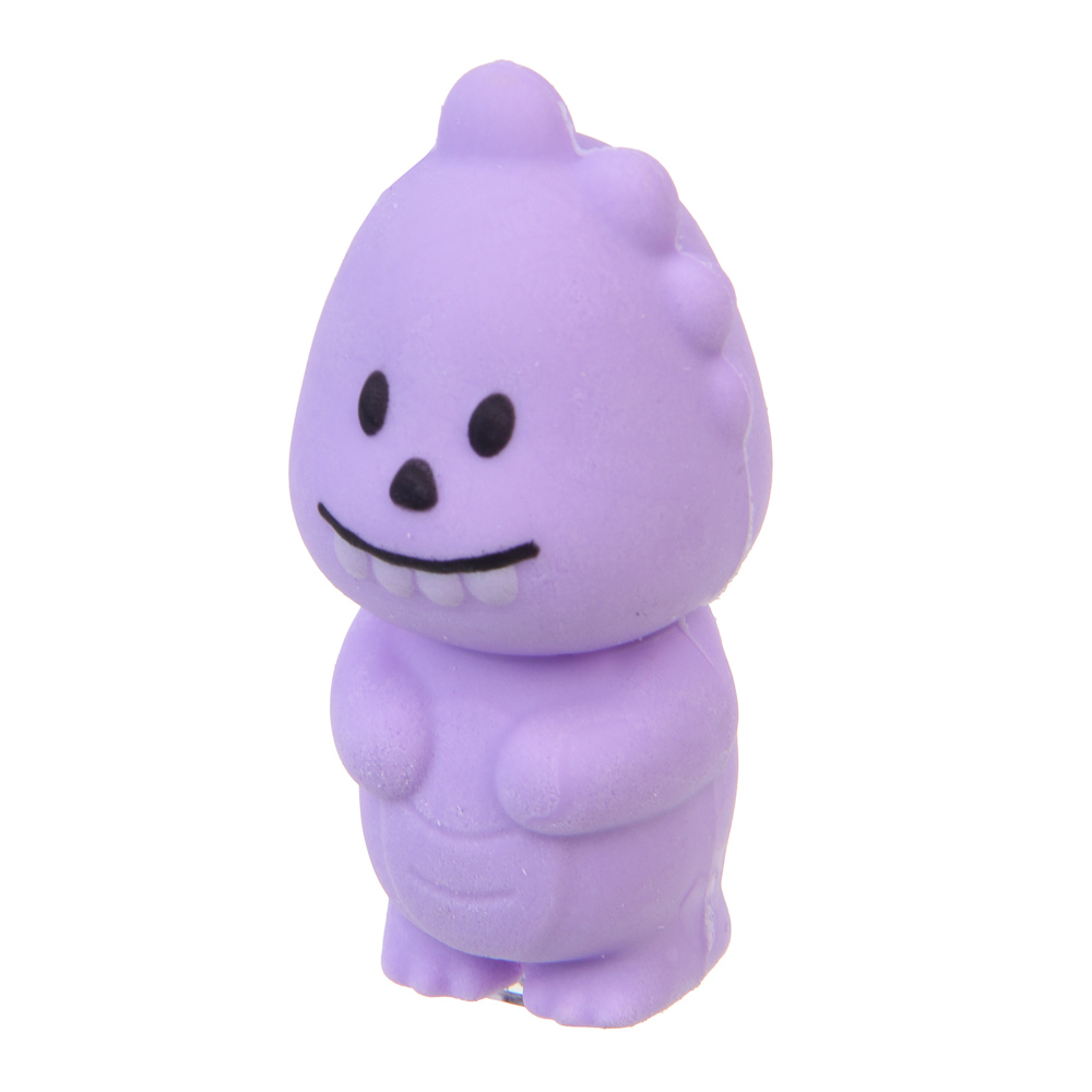 Ластик фигурный, со встроенной точилкой, в форме дракончика, ТПР, металл, 3 цвета, арт.№ 607-056