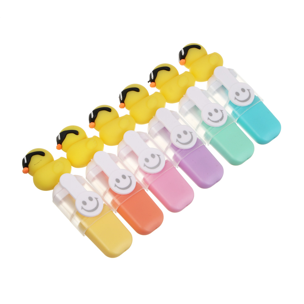 Маркер-выделитель с фигуркой утенка, 6 цветов, арт.№ 532-129