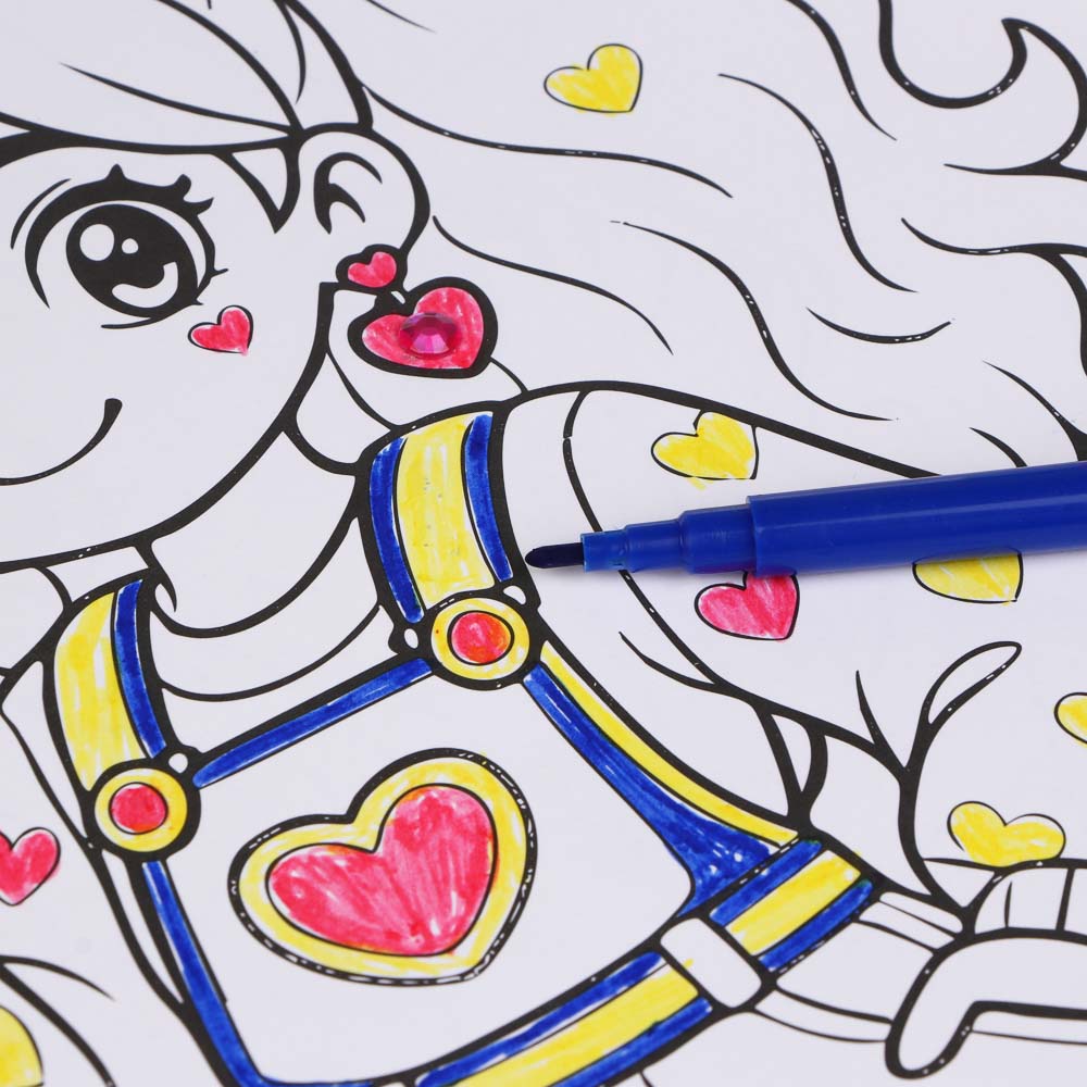 ХОББИХИТ Набор для творчества "Собирай и раскрашивай", картон, РР, 30х21см, 3 дизайна, арт.№ 285-225