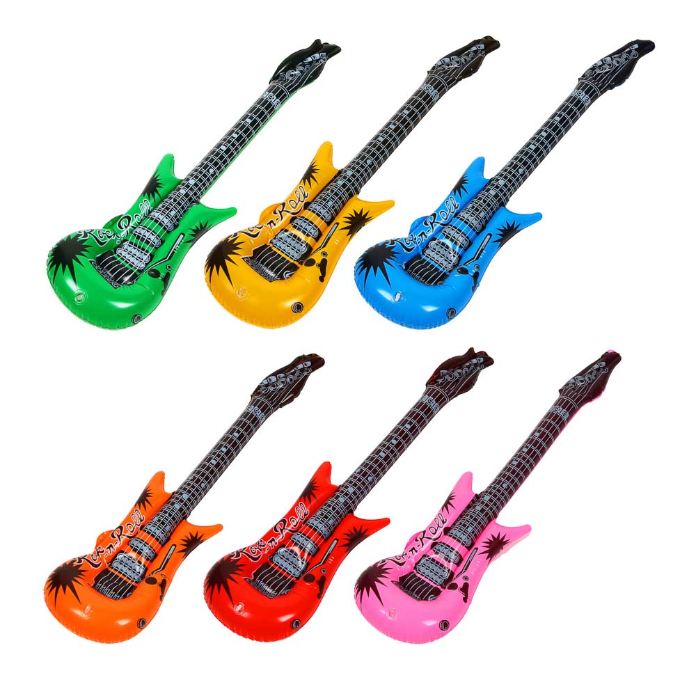 АЛИСА Игрушка надувная гитара h94см, ПВХ 0.13мм, арт.№ 134-178