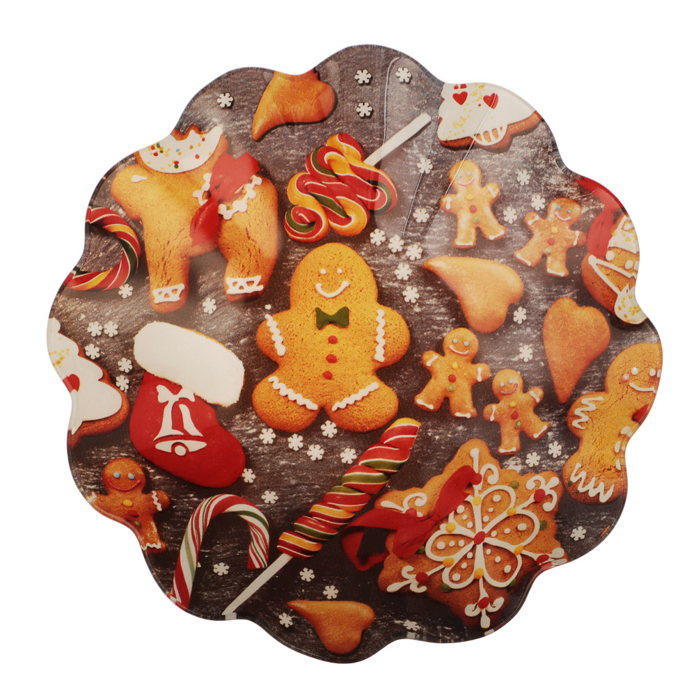 Имбирный пряник Салатник круглый, 18х4,5см, стекло, арт.№ 820-796