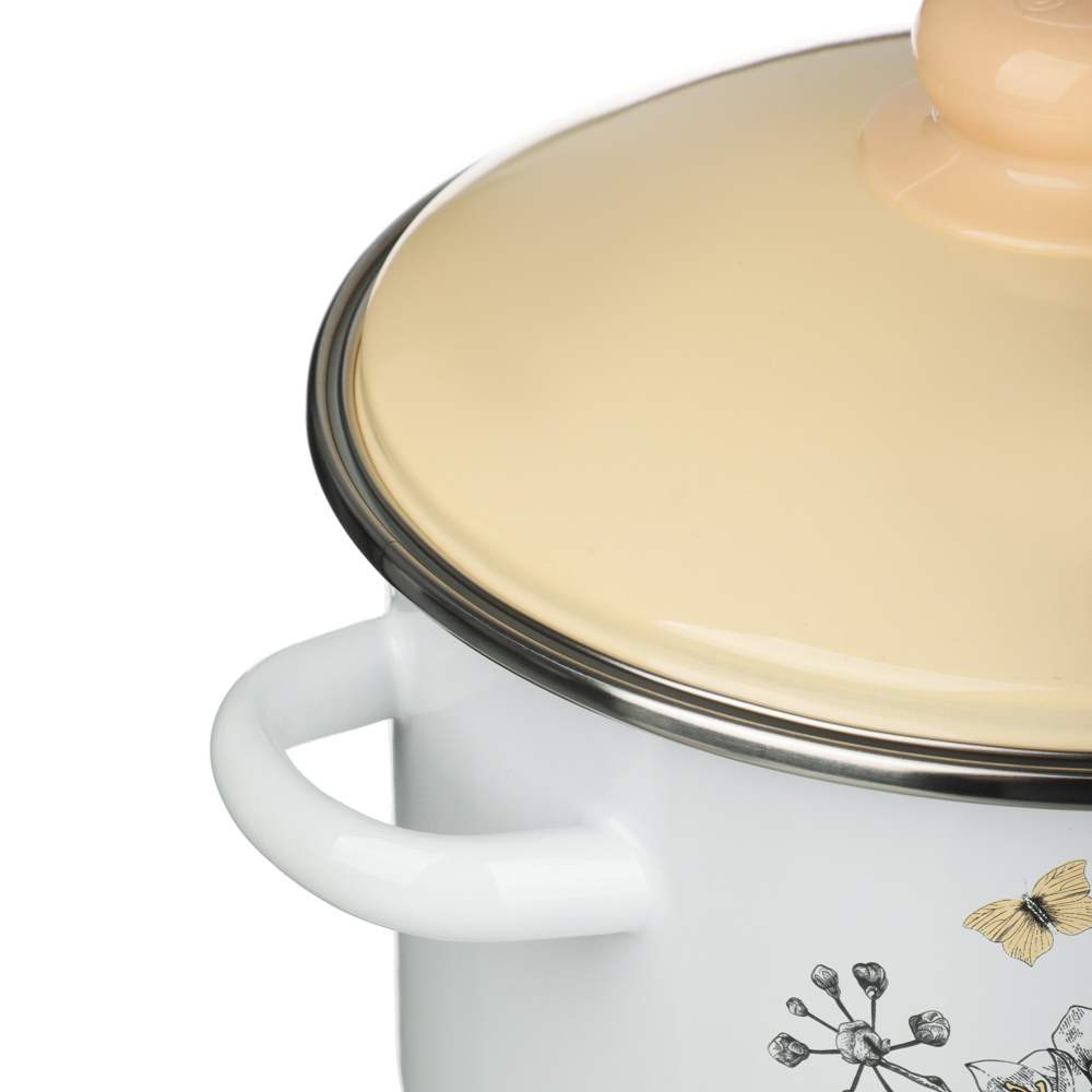 Люмен Кастрюля эмалированная 3л, индукция, арт.№ 894-577