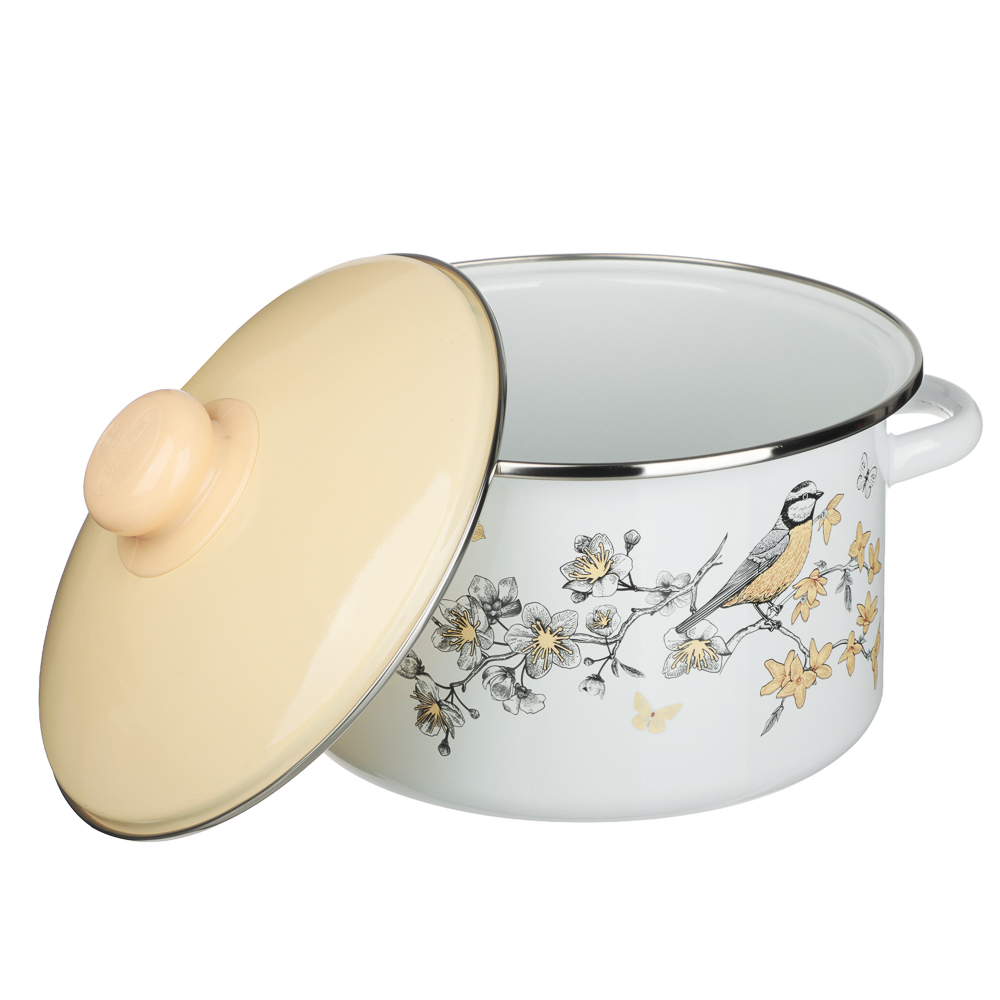 Люмен Кастрюля эмалированная 3л, индукция, арт.№ 894-577