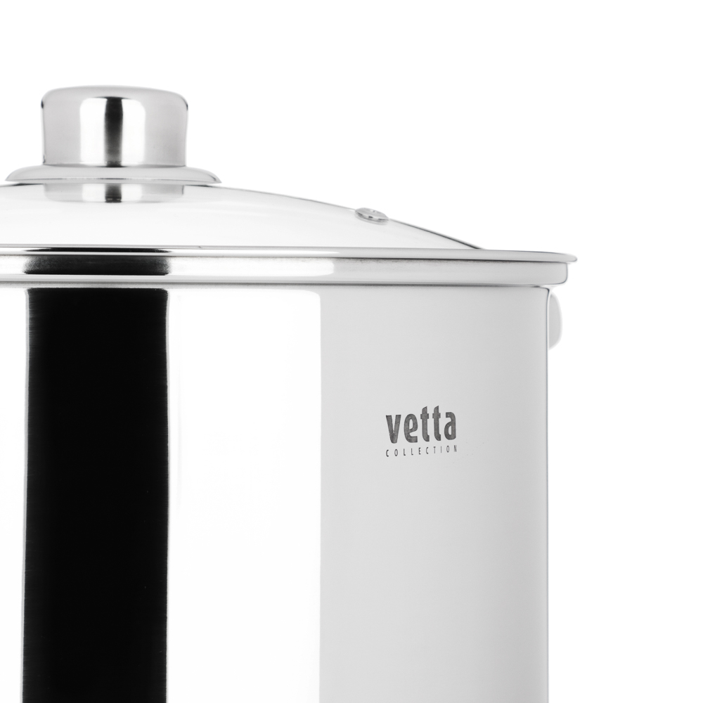 VETTA Орландо Кастрюля 22х19см, 7,0л, со стекл. крышкой, индукция, арт.№ 822-283