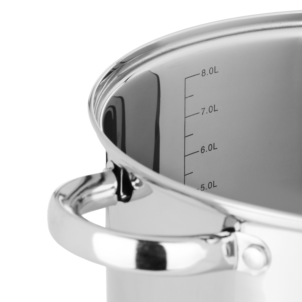 VETTA Орландо Кастрюля 24х20см, 9,0л, со стекл. крышкой, индукция, арт.№ 822-284