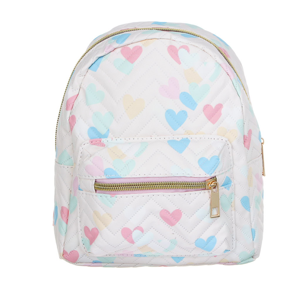 ЮL Лилита Рюкзак детский с сердечками, ПУ, 22х17х9см, 3 цвета, КЖС24-29, арт.№ 337-204