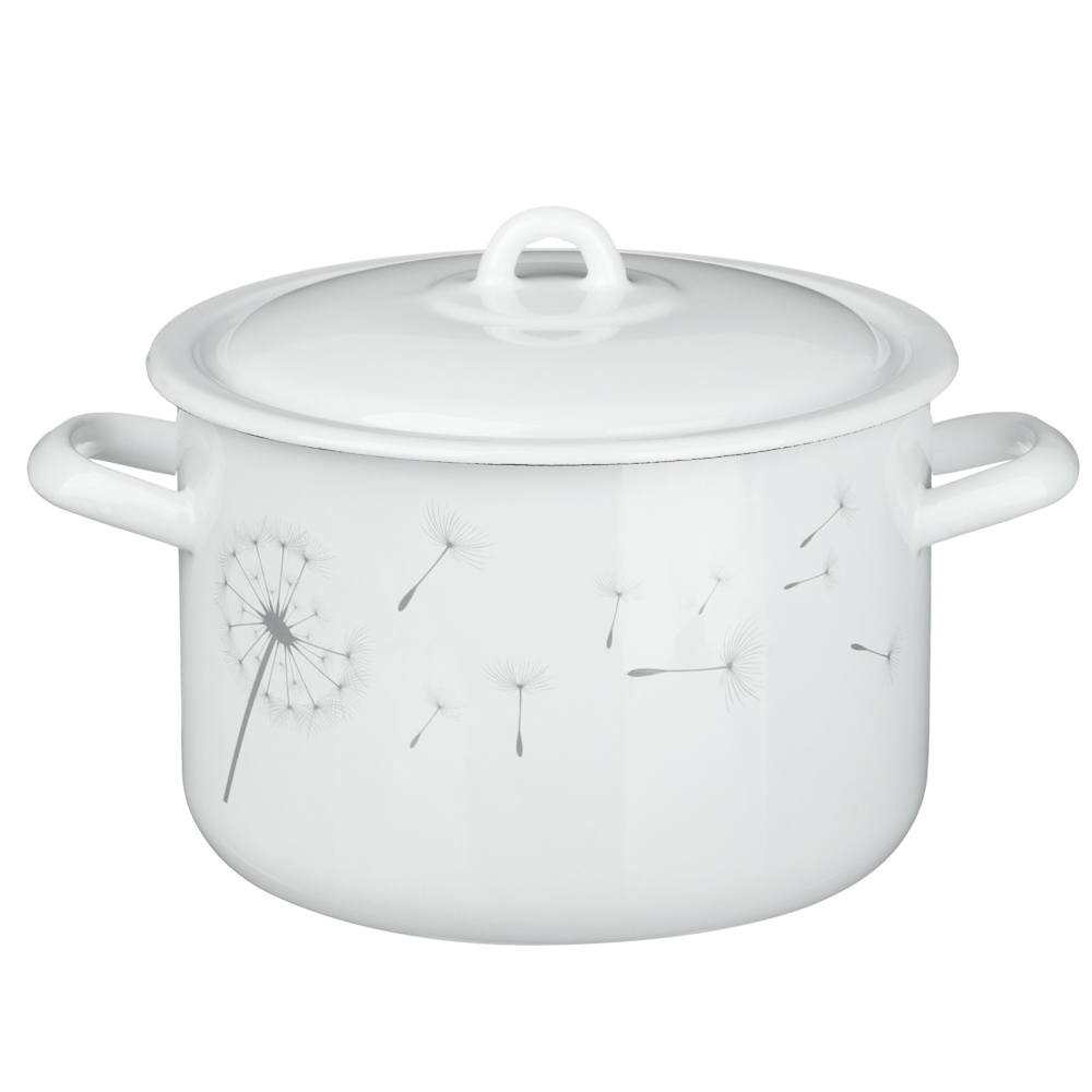 Одуванчик Кастрюля эмалированная 4,3л, индукция, арт.№ 894-581