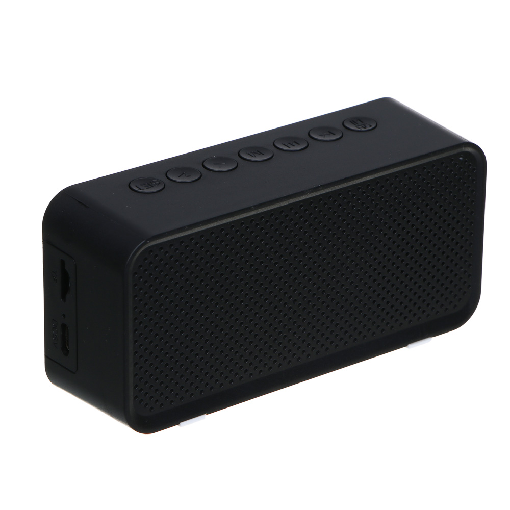 LADECOR CHRONO Будильник электронный, 12,4x3,6x6 см, USB, пластик, цвет корпуса черный, арт.№ 529-315