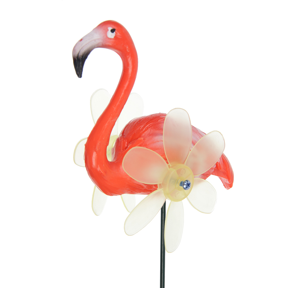 Фигурка на стержне "Фламинго" тм INBLOOM, 14х8х60см, пластик, металл, арт.№ 153-205
