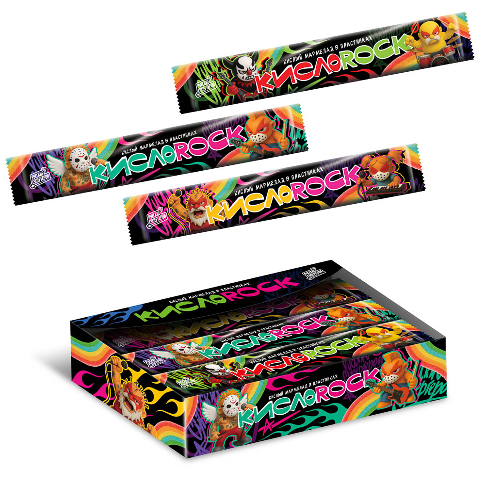 BY Русские Супергерои Мармелад кислый в пластинках со вкусом фруктовая смесь 8,5 гр., арт.№ 347-537