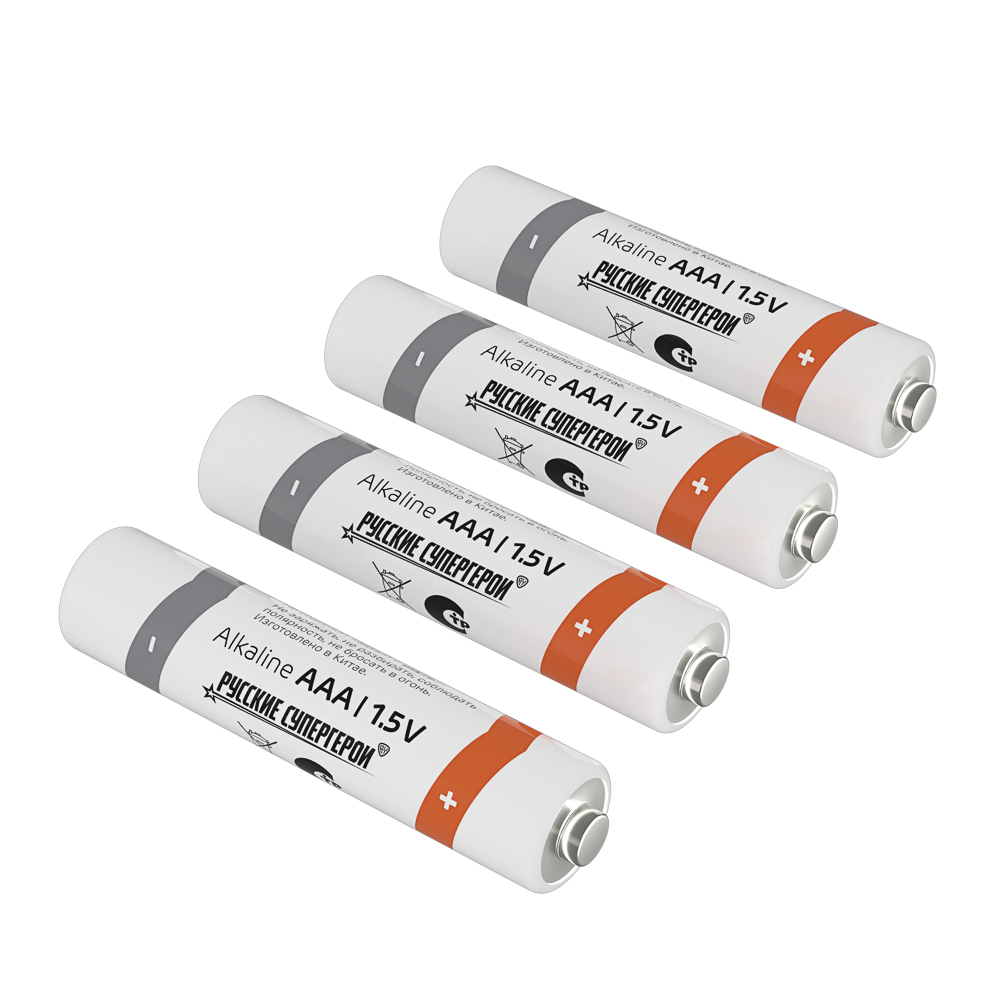 Батарейки AAA BY Promo (LR03) 4шт в блистере, щелочные 1.5V, арт.№ 917-072