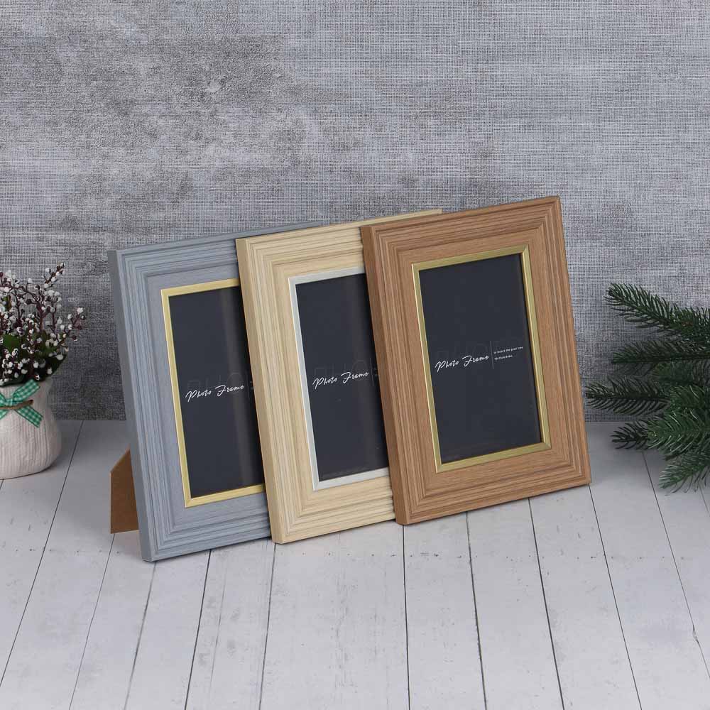 Фоторамка, 10х15 см, полистирол, 3 дизайна, арт.3-25, арт.№ 520-880