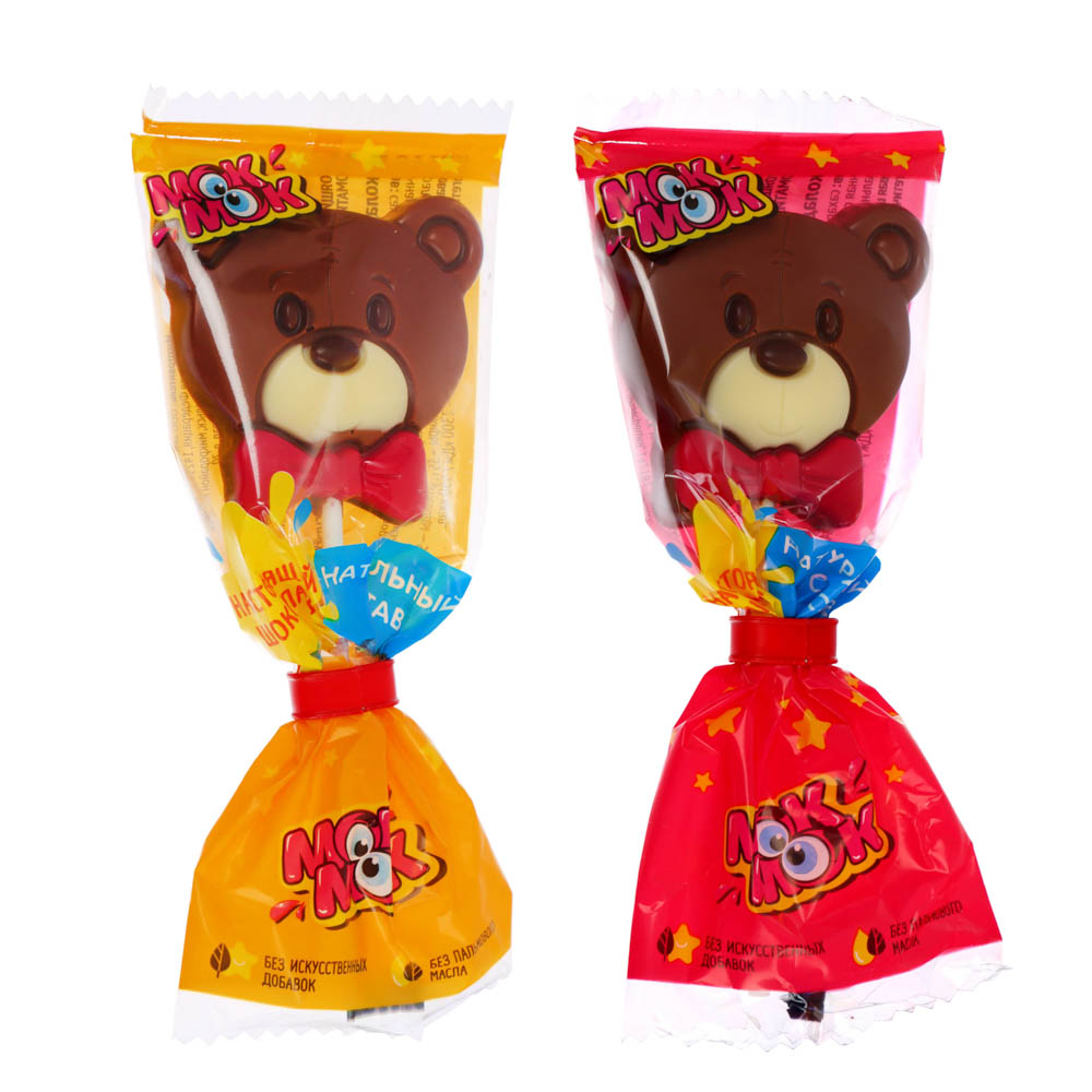 Шоколадная фигурка на палочке в ассортименте, 24 г., арт.№ 347-162