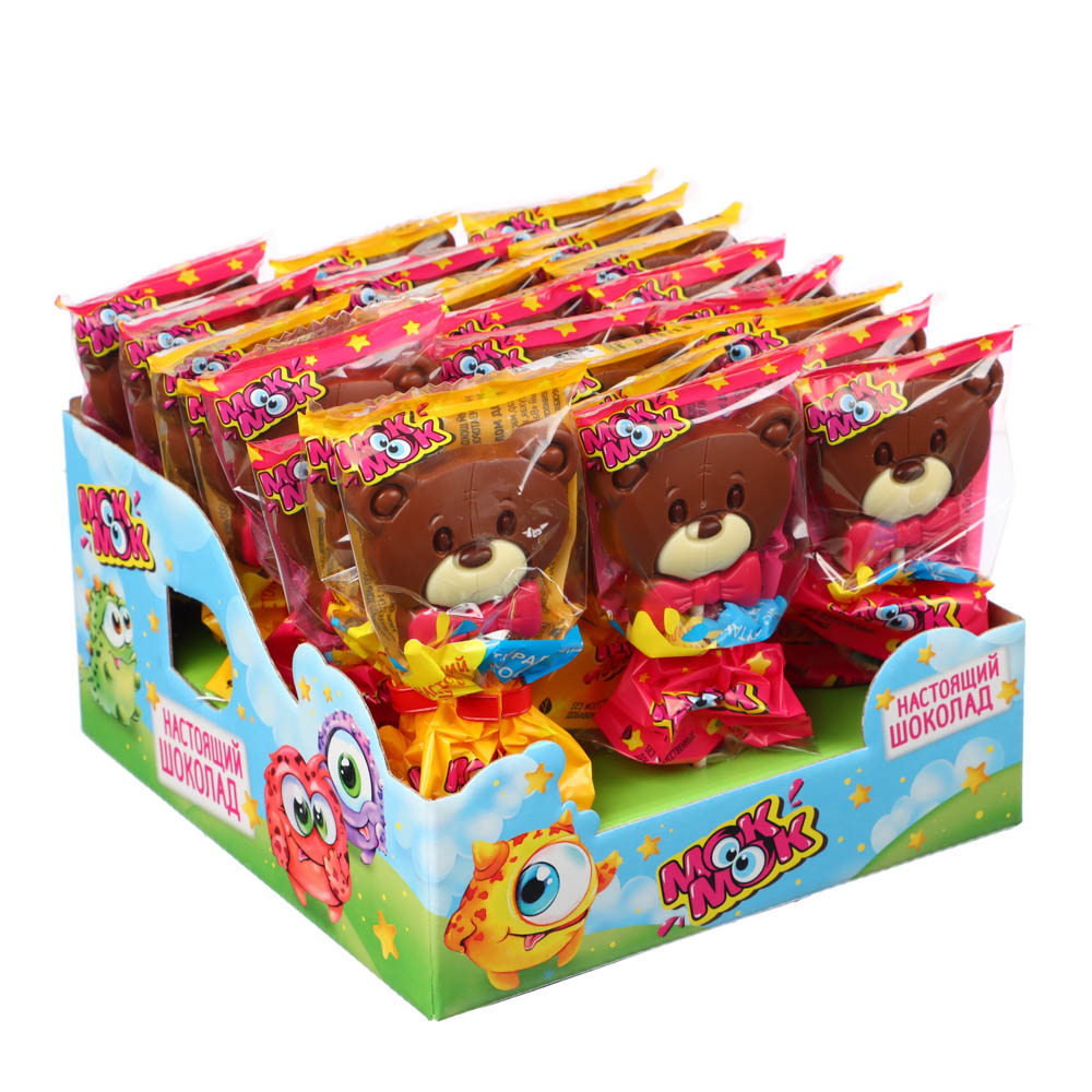 Шоколадная фигурка на палочке в ассортименте, 24 г., арт.№ 347-162