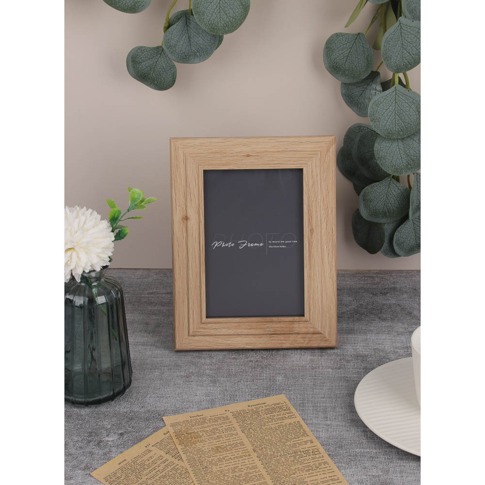 Фоторамка, 10х15 см, полистирол, 2 дизайна, арт.3-24, арт.№ 520-879