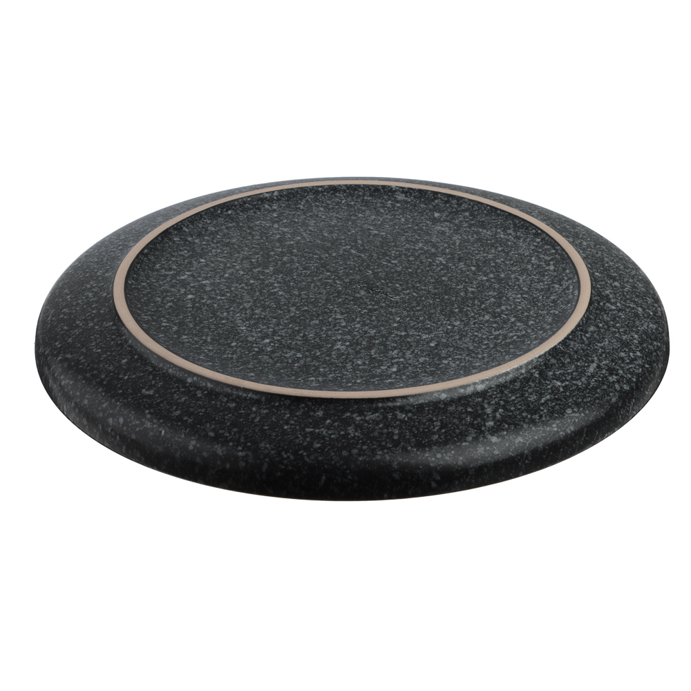 MILLIMI Набор столовой посуды 16 предметов (тарелка 26 см - 4 шт., тарелка 20 см - 4 шт., салатник 14 см - 4 шт., кружка 340 мл - 4 шт.) керамика, черный, арт.№ 824-184