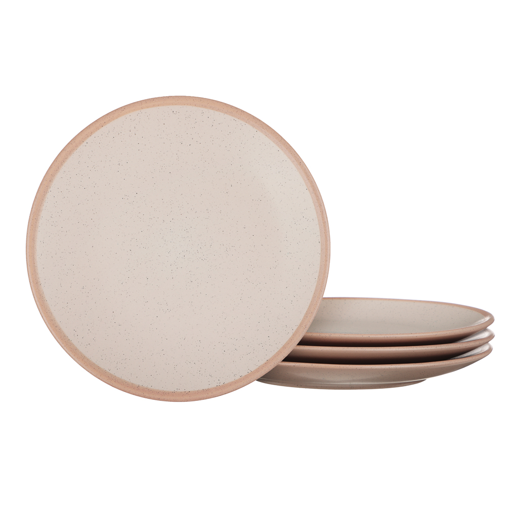MILLIMI Набор столовой посуды 16 предметов (тарелка 27 см - 4 шт., тарелка 20 см - 4 шт., салатник 18 см - 4 шт., кружка 340 мл - 4 шт.), керамика, арт.№ 824-185